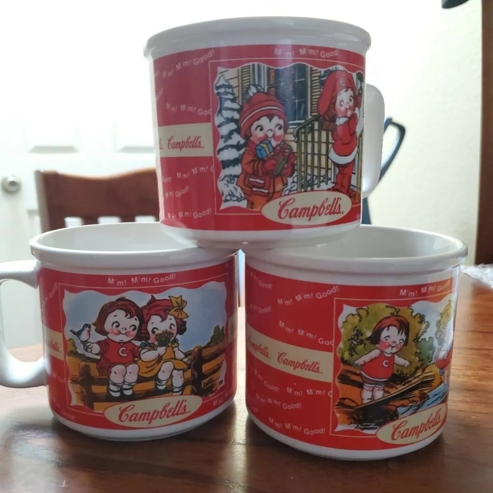 Campbell's Soup Mug M'm! M'm! Good! 3 vintage mugs